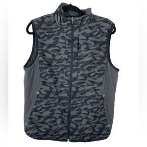 Vineyard Vines‎ Palmero Packable Vest Size SMALL Grey Camo Lightweight Men's